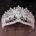 Oval Gem Crown (NS1323) / Silver Green