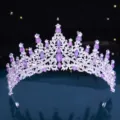 Oval Gem Crown (NS1092) / Silver Purple