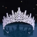 Oval Gem Crown (NS1092) / Silver Milky White