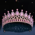 Oval Gem Crown (1136) / Gold Pink