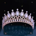 Oval Gem Crown (1136) / Gold Milky White
