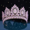 Oval Gem Crown (NS1170) / Gold Pink