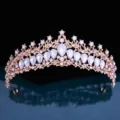 Oval Gem Crown (NS1152) / Silver Milky White