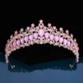 Oval Gem Crown (NS1152) / Gold Pink