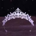 Oval Gem Crown (NS1117) / Silver Milky White