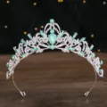Oval Gem Crown (NS1117) / Silver Green