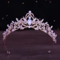 Oval Gem Crown (NS1117) / Rose Gold Milky White