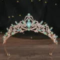 Oval Gem Crown (NS1117) / Gold Green