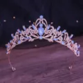 Oval Gem Crown (NS1117) / Gold Blue