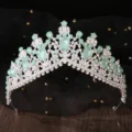 Oval Gem Crown (1339) / Silver Green