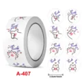 Cat Paw Pattern (A-407) / 500 Sheets/Roll (25X25mm)