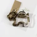 9cm Σχήμα Σκύλου / Διαφανές Καφέ