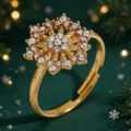 Style Flocon de Neige avec Strass (WG-1192)