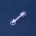 Double Round Head Style / 1.2mm x 8mm (1 Piece) / Clear
