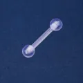 Double Round Head Style / 1.2mm x 10mm (1 Piece) / Clear