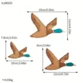 Set of 3 Wooden Ducks