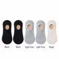 5 Pairs Pack / Black and Light Gray Set