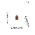 Pine Cone Flower (A3-23) / 2cm Pack / Brown