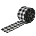 2m Length / Black White Grid