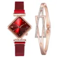 Ensemble Montre et Bracelet / Rouge