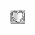 Silver 3D Heart (IT328)