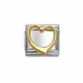 Gold 3D Heart (IT329)