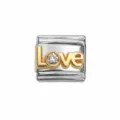 Gold LOVE Rhinestone (IT335)