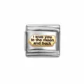Gold I love you to the moon and back (IT347)