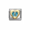 Heart Blue Footprints (IT377)