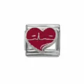 Heart EKG Enamel Style (IT551)