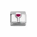 Wine Glass Enamel Style (IT509)
