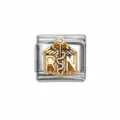 Medisch RN Caduceus Verguld Stijl (IT558)