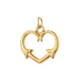 Anchor Heart Shape (Gold Ring)