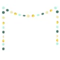 2.5m 24pcs / Green and Gold Mix
