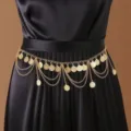 Coin Tassel Multi-layer Style (X514-6) / Gold