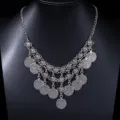 Collar Y Tocado De Doble Uso (X539) / Plata antigua