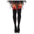 One Size / Black Sock Red Bow