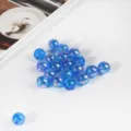 6mm 100 Pièces / Bleu Foncé Transparent