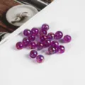 6mm 100 Pièces / Violet Foncé Transparent