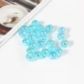 6mm 100 Pièces / Bleu Clair Transparent