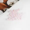 6mm 100 Pièces / Rose Clair Transparent
