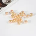 6mm 100 Pièces / Orange-Jaune Transparent