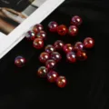 10mm 50 Pièces / Rouge Transparent