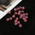 10mm 50 Pièces / Rose Foncé Transparent