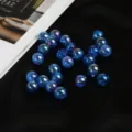 10mm 50 Pièces / Bleu Foncé Transparent