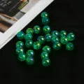 10mm 50 Pièces / Vert Foncé Transparent