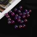 10mm 50 Pièces / Violet Foncé Transparent