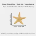 Starfish Style / Single Piece / Original Brass