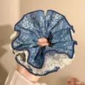 Elastico in Pizzo Floreale Blu (2#)