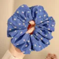 Elastico Grande Floreale Blu (5#)
